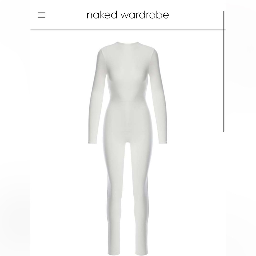 White Sculpting Jumpsuit